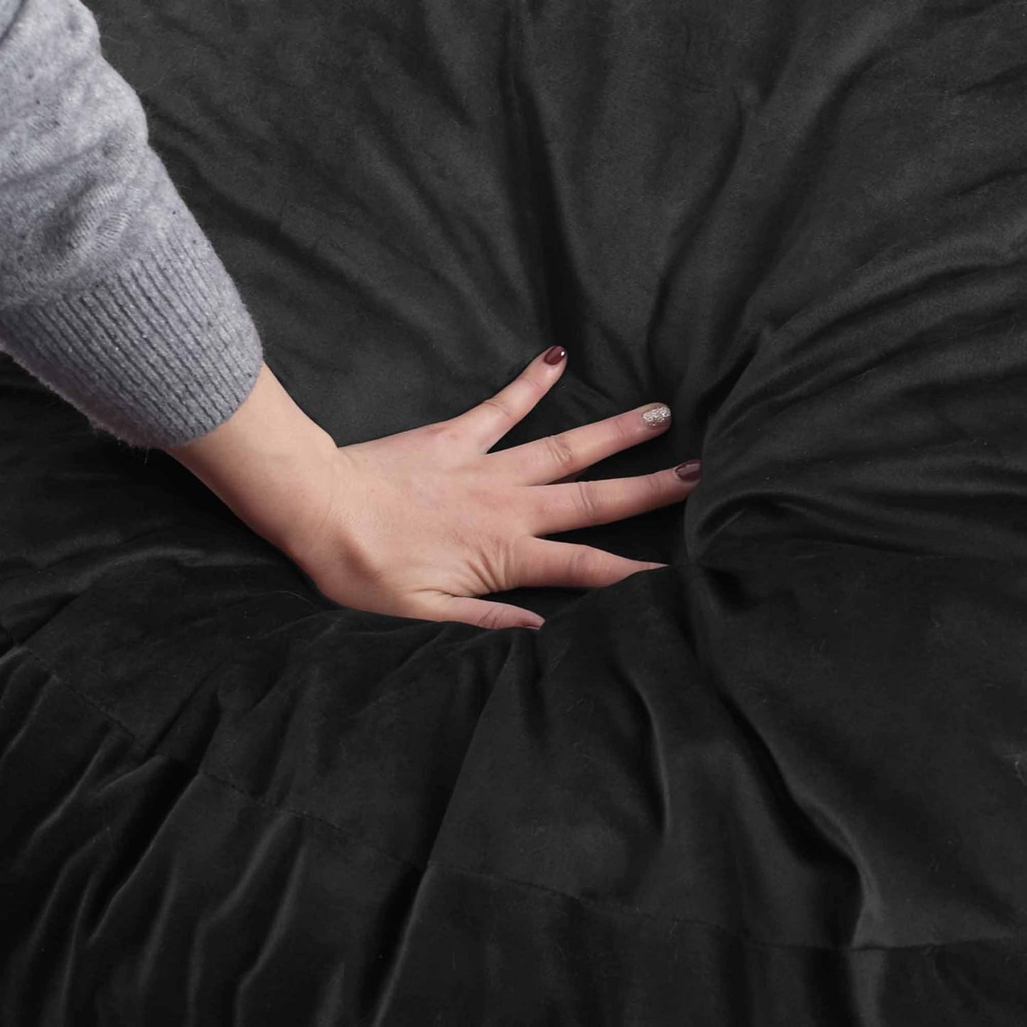 Bean Bag Chairs, Memory Foam Stuffing Bean Bag Chair for Adults/Teens/Kids, Velvet Lazy Sofa Furniture with Removable High-Rebound Memory Foam for Living Room Bedroom College Dorm