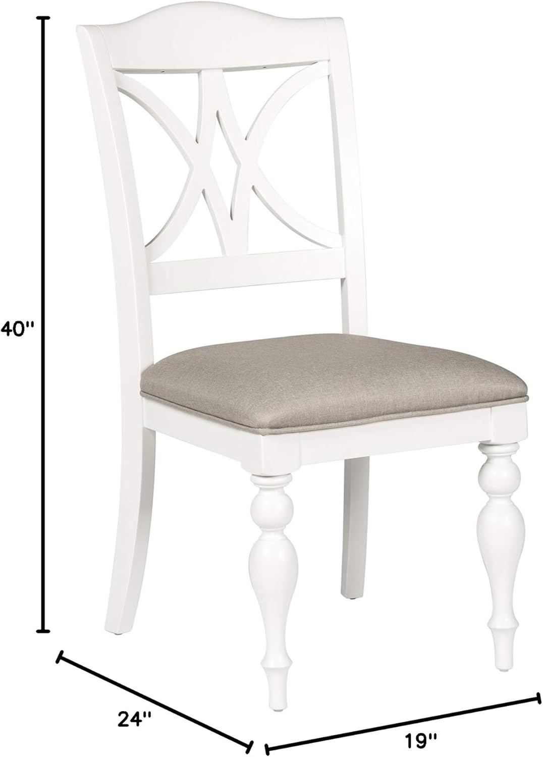 LIBERTY FURNITURE INDUSTRIES, INC. Summer House Slat Back Side Chair (RTA)-Set of 2