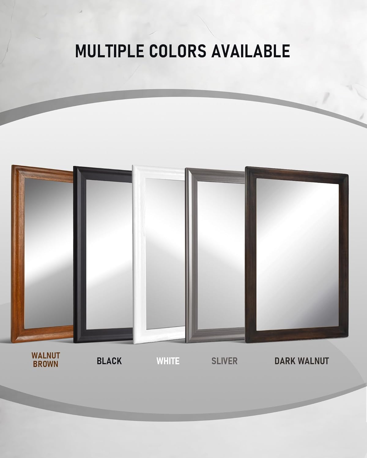 CULER White Wood Wall Mirror for Bathroom,Rectangle 20 x 30 inch Hanging Vatiny Mirrors with Wooden Frame for Living Room,Bedroom,Entryway