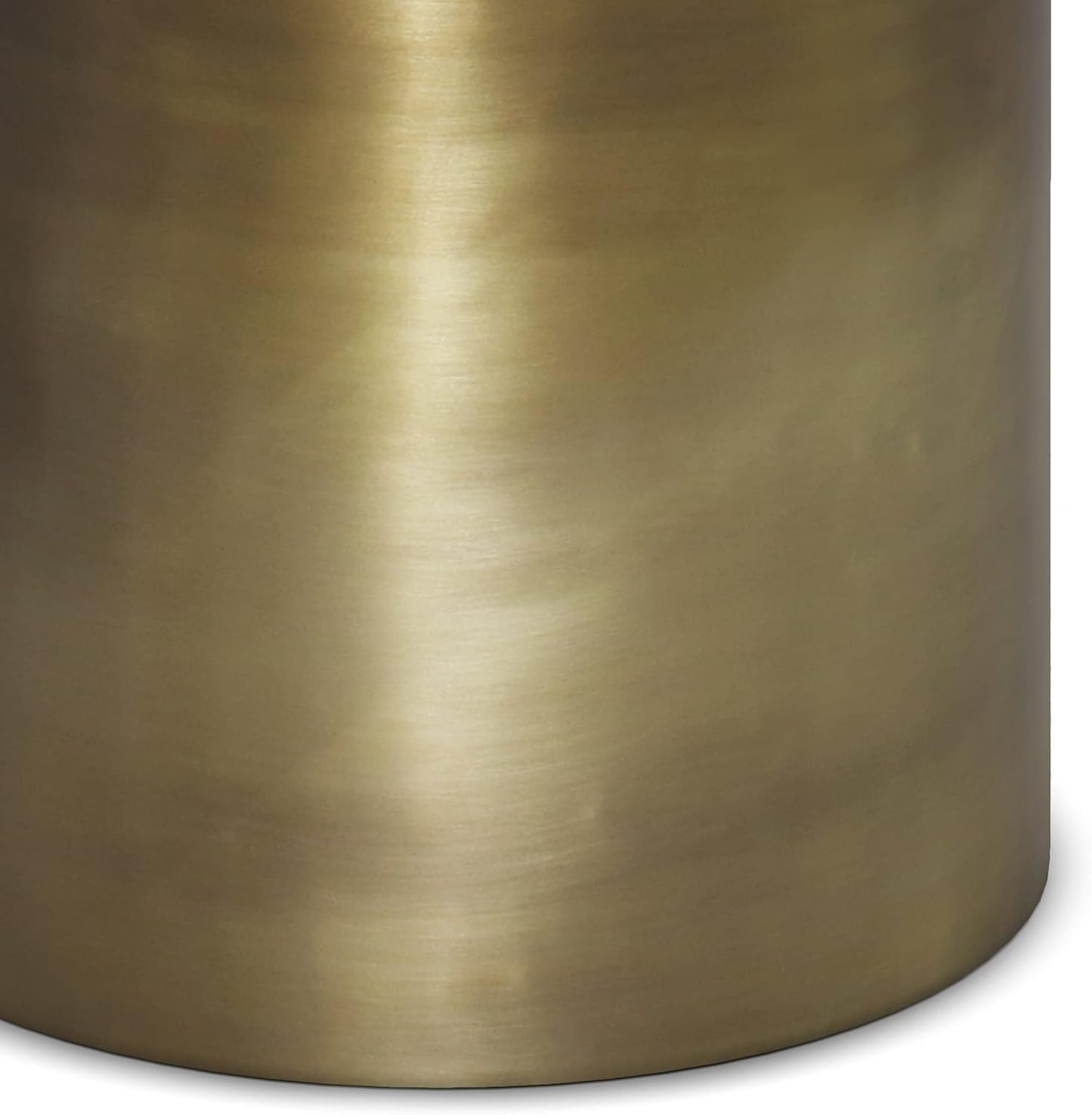 SIMPLIHOME Corbin Industrial 16 inch Wide Metal Metal Side Table in Antique Gold , Fully Assembled for the Living Room and Bedroom