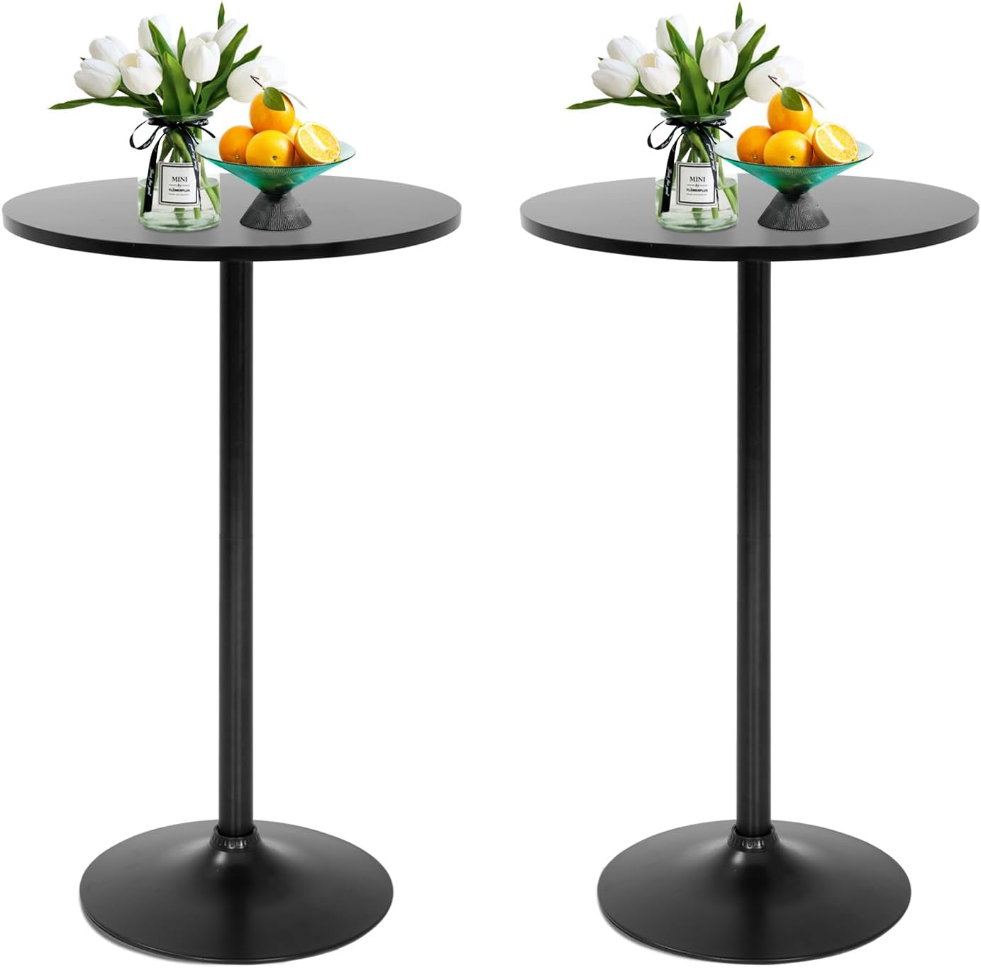 FDW Pub Table 40 Inch Height Cocktail Table Round Bistro Bar Table for Home and Kitchen Dining