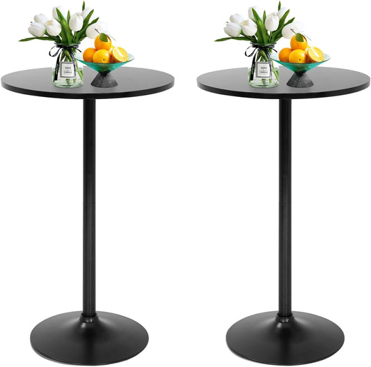 FDW Pub Table 40 Inch Height Cocktail Table Round Bistro Bar Table for Home and Kitchen Dining