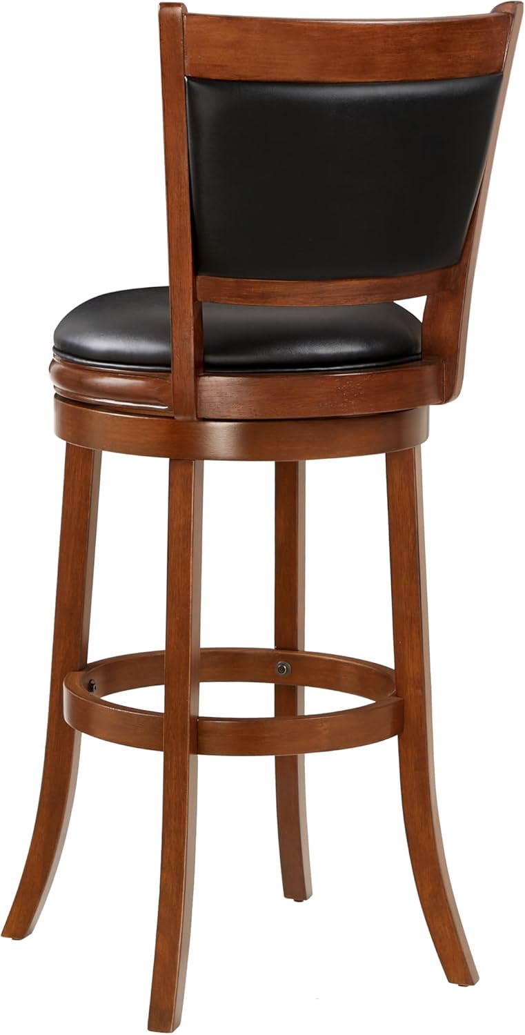 Ball & Cast Swivel Pub Height Barstool 29 Inch Seat Height Cherry Set of 1