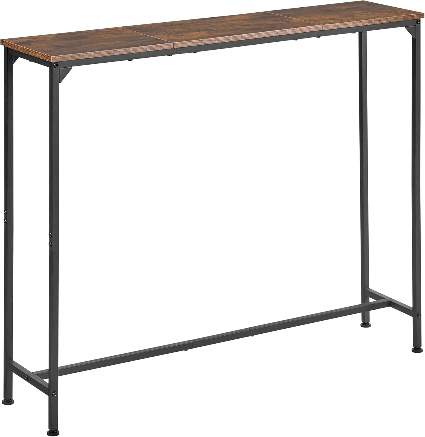 Console Table, Narrow Entryway Table, Thin Sofa Table, Behind Couch Table,for Hallway, Bedroom, Living Room, Foyer, 9.4 x 39.4 x 31.5 Inches, Rustic Brown