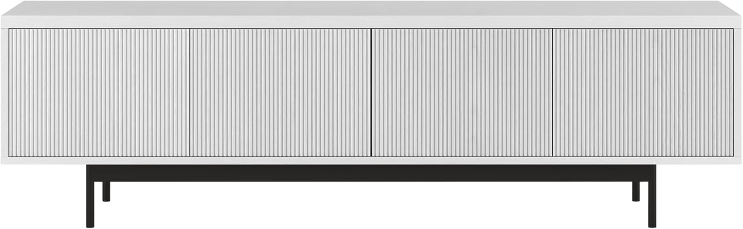 Henn&Hart Whitman, 70'' Rectangular TV Stand, White