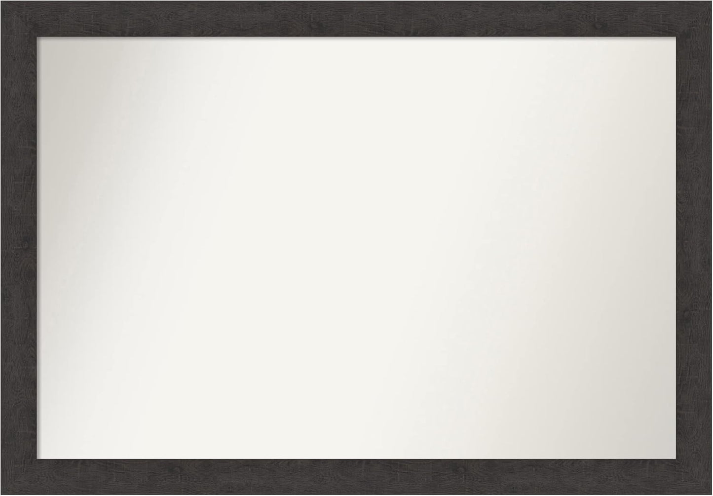 Amanti Art Brown Bathroom Mirror for Over Sink, 28x40 Rustic Plank Espresso Narrow Rectangle Vanity Mirror, Large Country Rustic Frame, Hangs Horizonally and Vertically, Bathroom Wall Decor,