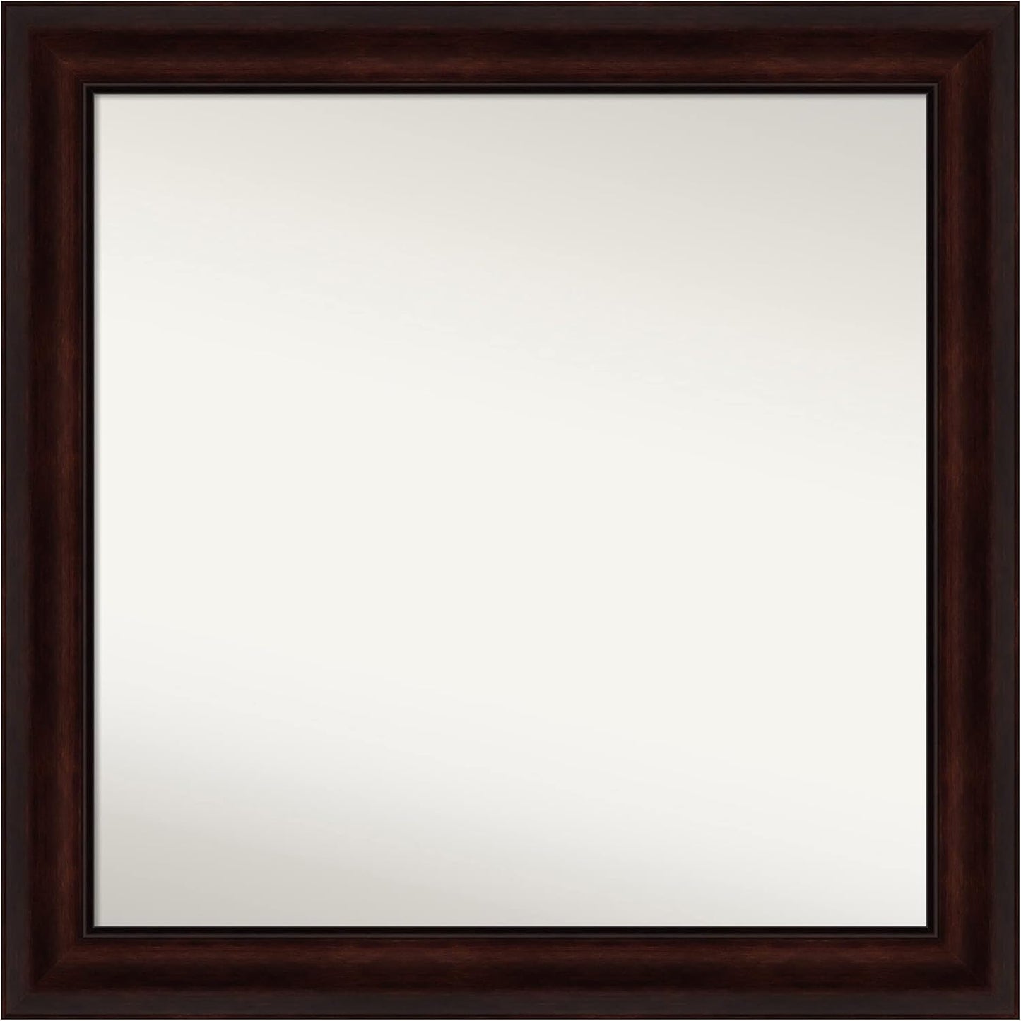 Amanti Art Silver Bathroom Mirror for Over Sink, 30x30 Classic Honey Silver Square Vanity Mirror, Large Casual Frame, Hangs Horizonally and Vertically, Bathroom Wall Decor, Non-Beveled Edge