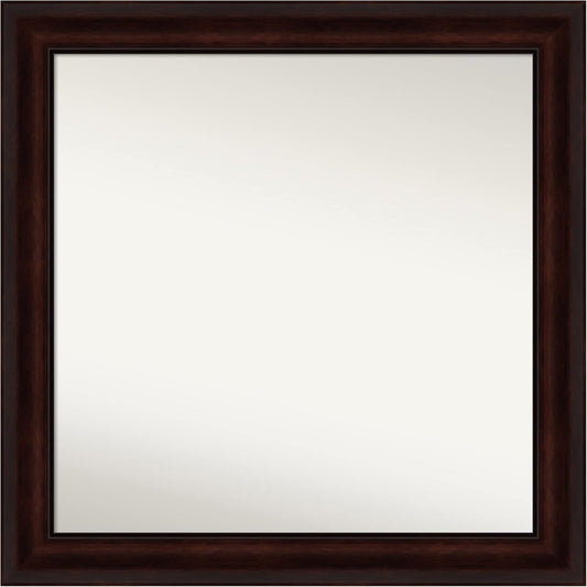 Amanti Art Silver Bathroom Mirror for Over Sink, 30x30 Classic Honey Silver Square Vanity Mirror, Large Casual Frame, Hangs Horizonally and Vertically, Bathroom Wall Decor, Non-Beveled Edge