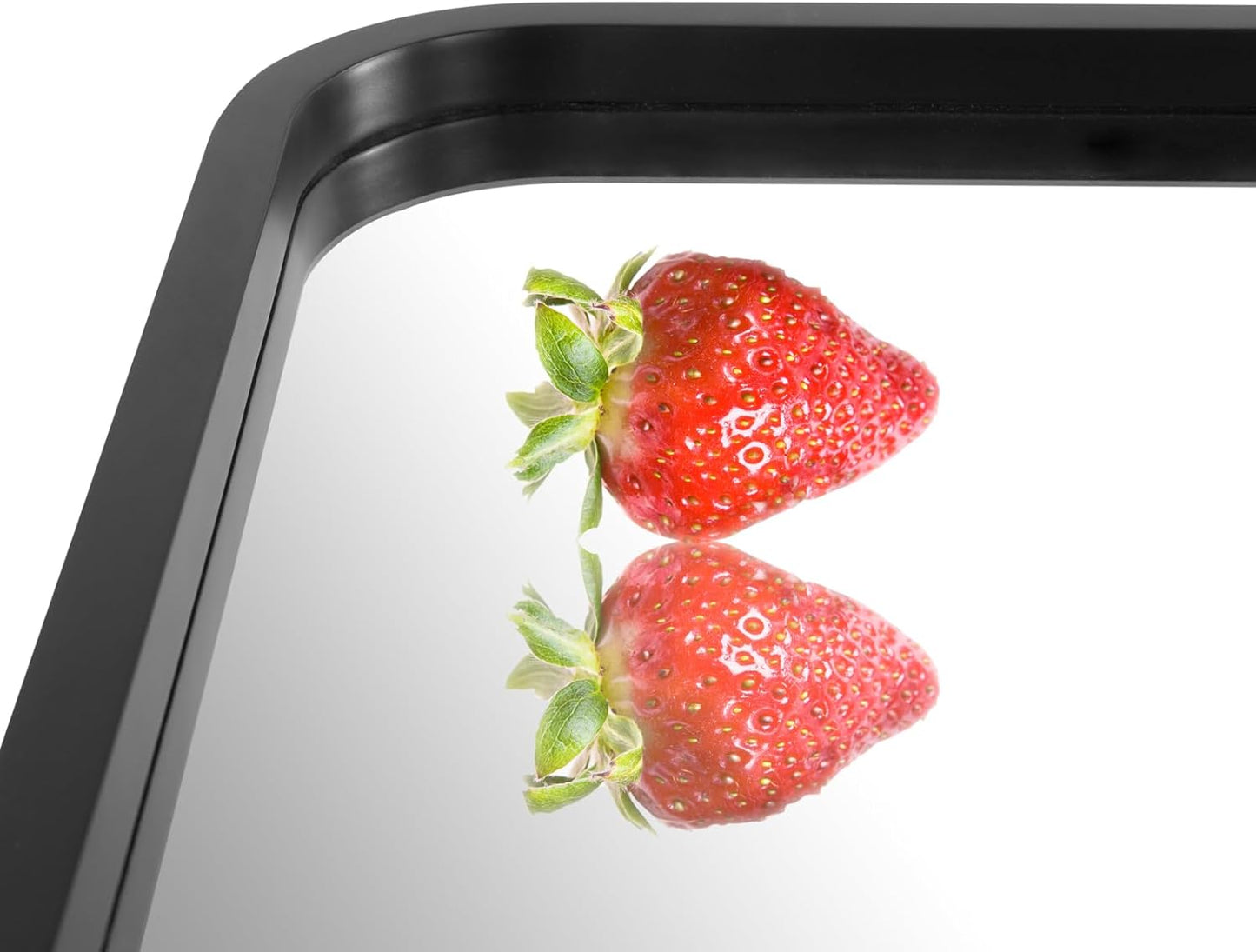 WallBeyond 18x24 Inch Wood Mirror for Bathroom, Wooden Frame Wall Mirror Farmhouse Wall Mounted Rectangle Mirror for Vanity (Horizontal/Vertical Black Color)