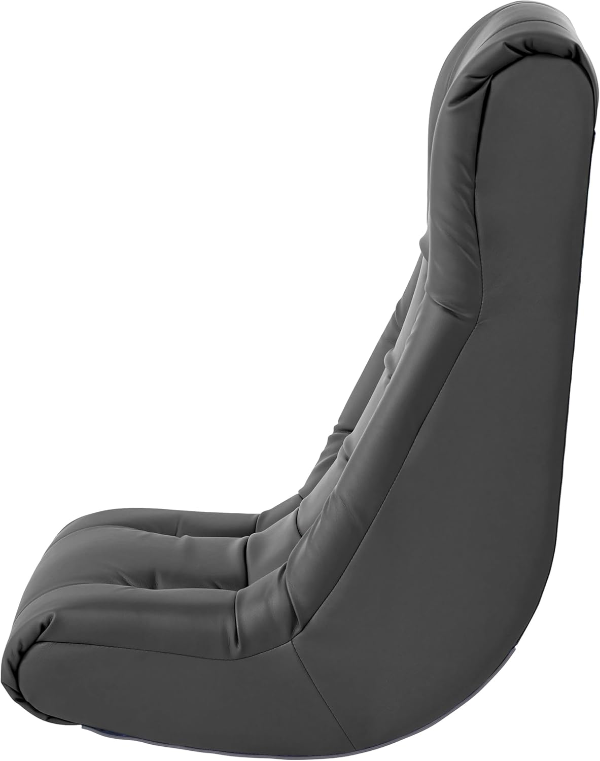 FDP Tufted Floor Rocker for Kids, Teens and Adults; Comfortable, Ergonomic Chair for Reading, Playing Video Games, or Watching TV - Dark Gray, 10488-DG