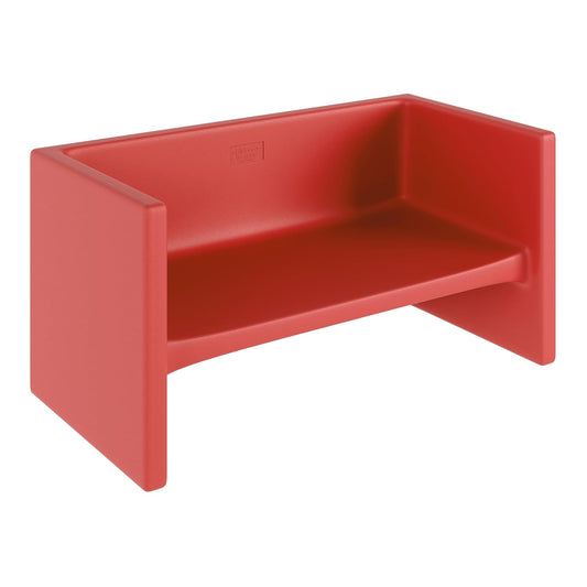 Children's Factory Adapta-Bench, CF910-028 Red, Kids Flexible Seating, Classroom, Preschool and Daycare Furniture, Indoor or Outdoor Toddler Chairs