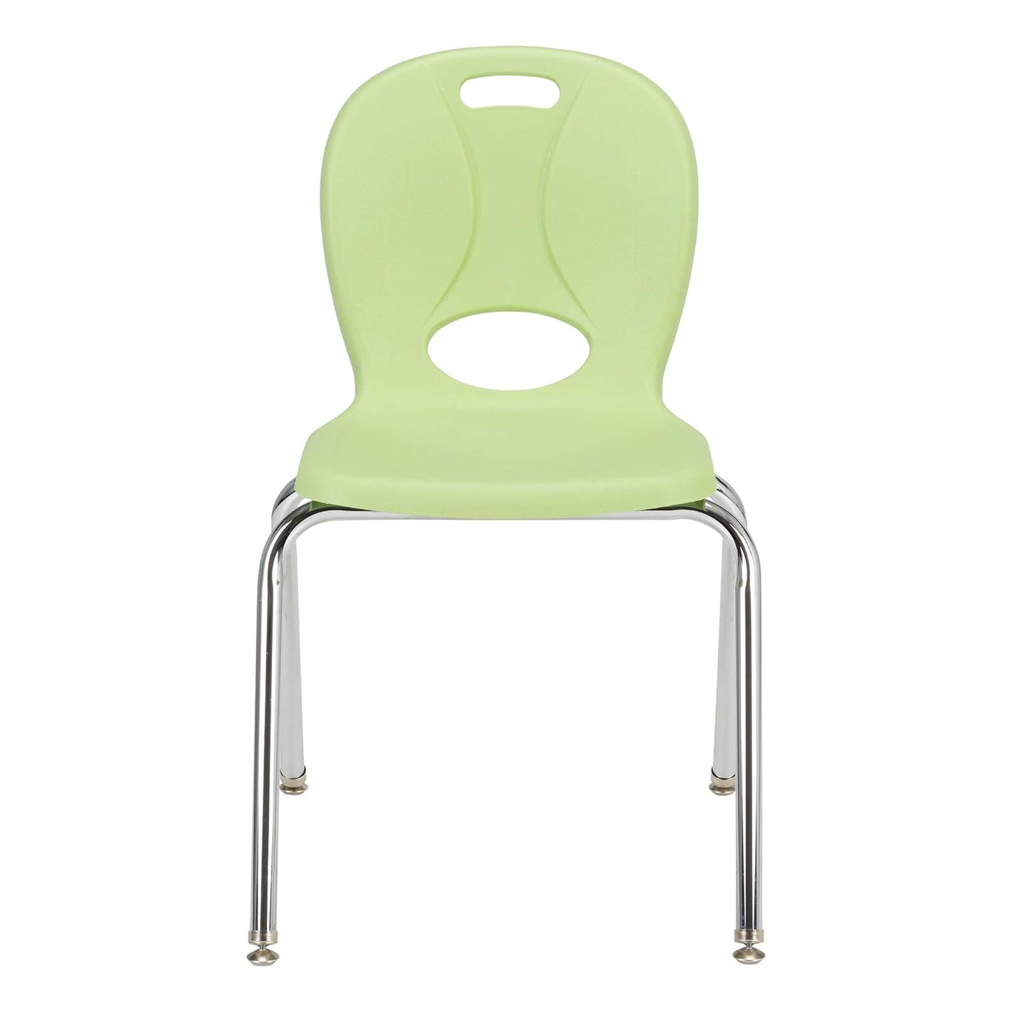 Learniture LNT-118-CSW-GA Learniture Structure Series School Chairs for Classroom, 18" Seat Height, Green Apple, Pack of 4