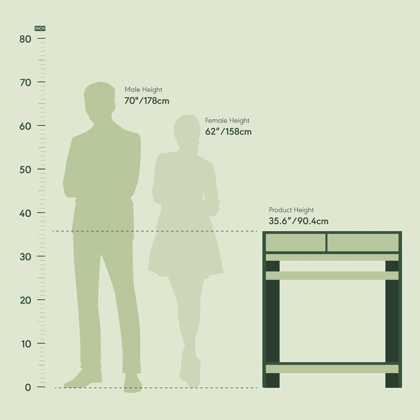 Furinno Simplistic A Frame Computer Desk, 17.9"D x 31.6"W x 35.5"H, Columbia Walnut