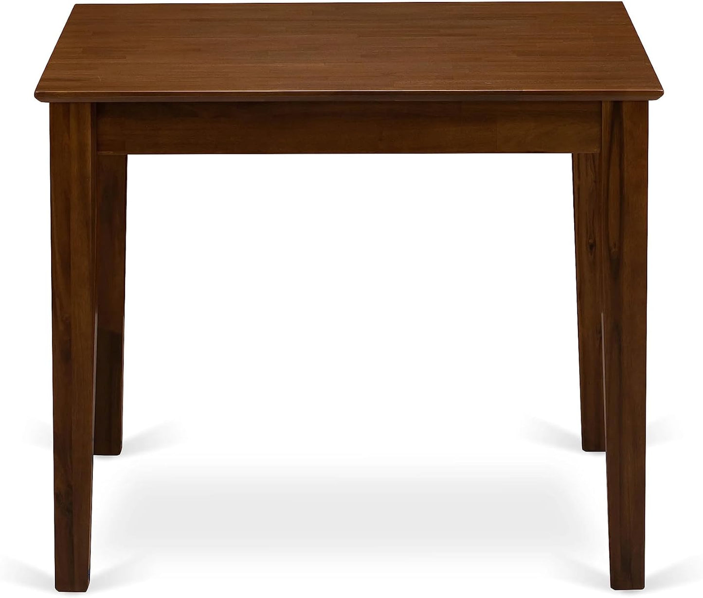 East West Furniture OXEL5-AWA-05 5 Piece Dining Room Furniture Set Consist of a Square Dining Table and 4 Upholstered Parson Chairs, 36x36 Inch, Antique Walnut