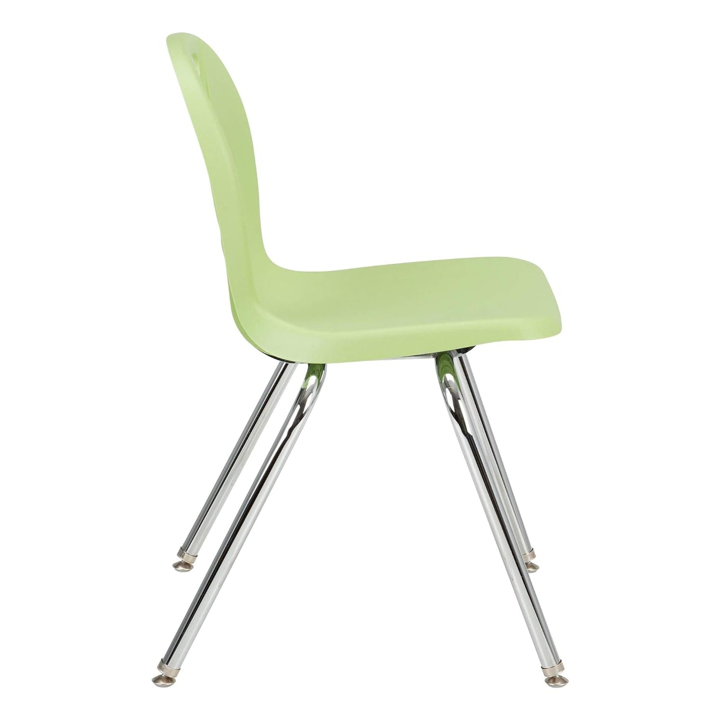 Learniture LNT-118-CSW-GA Learniture Structure Series School Chairs for Classroom, 18" Seat Height, Green Apple, Pack of 4