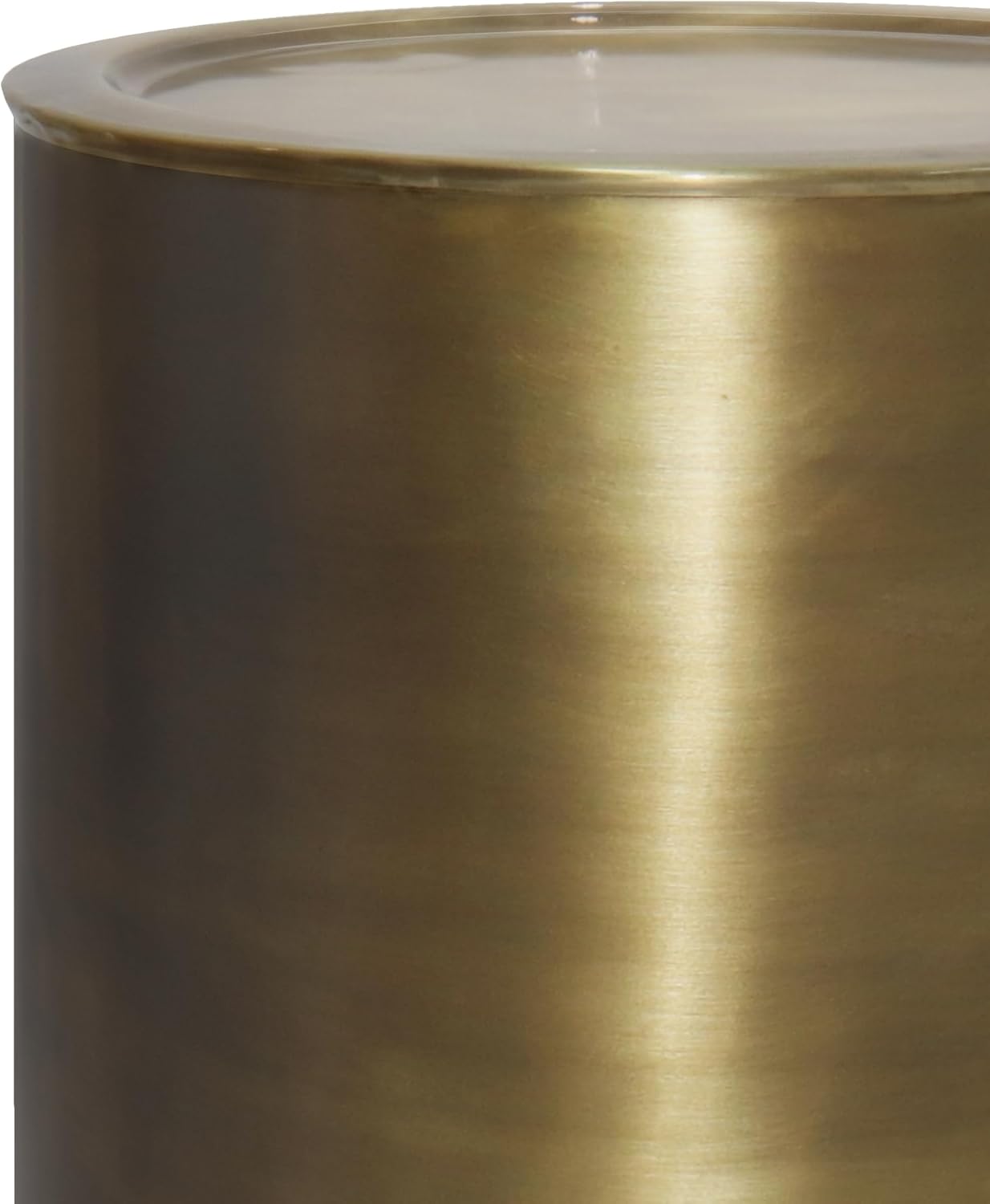 SIMPLIHOME Corbin Industrial 16 inch Wide Metal Metal Side Table in Antique Gold , Fully Assembled for the Living Room and Bedroom