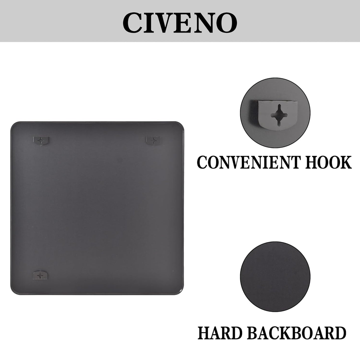 Bathroom Mirror, 36"x36" Black Square Wall Mirror, Metal Frame Rounded Corner Vanity Mirror, Large Wall Mounted Mirror for Modern Bedroom Living Room Horizontal Or Vertical Mounting