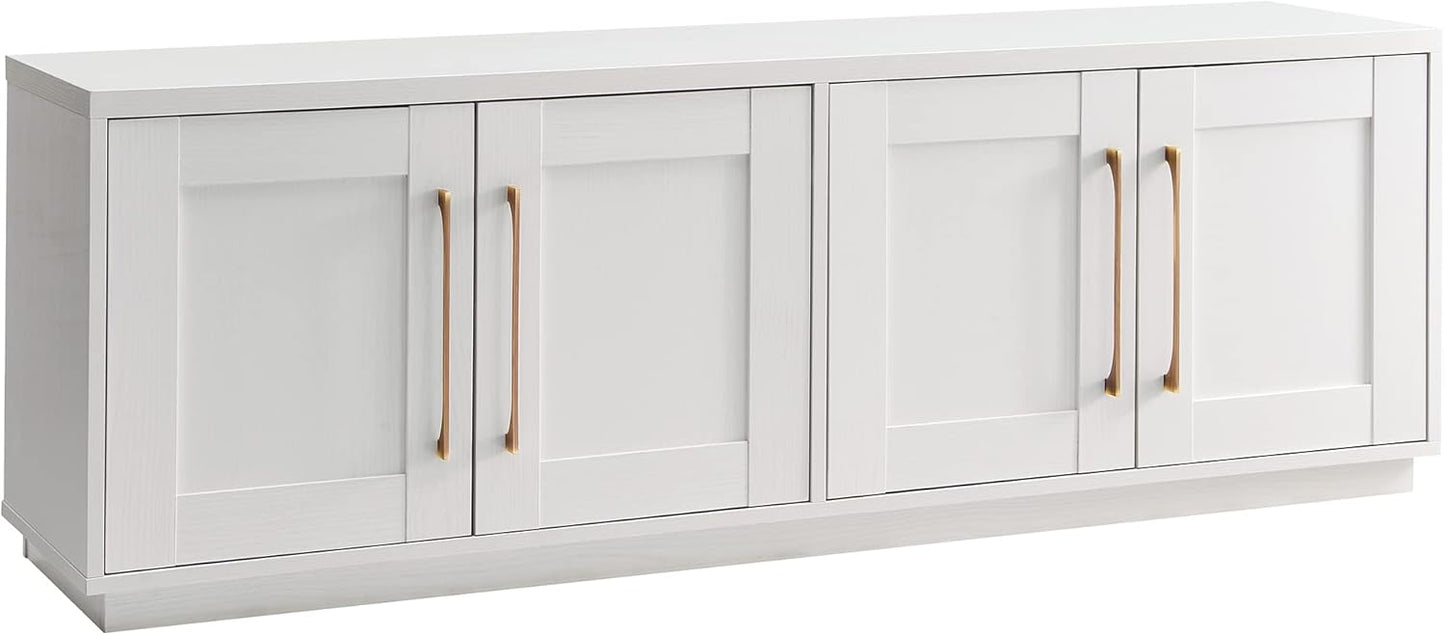 Henn&Hart Tillman Rectangular TV Stand for TV's up to 80" in, 68" Wide, White