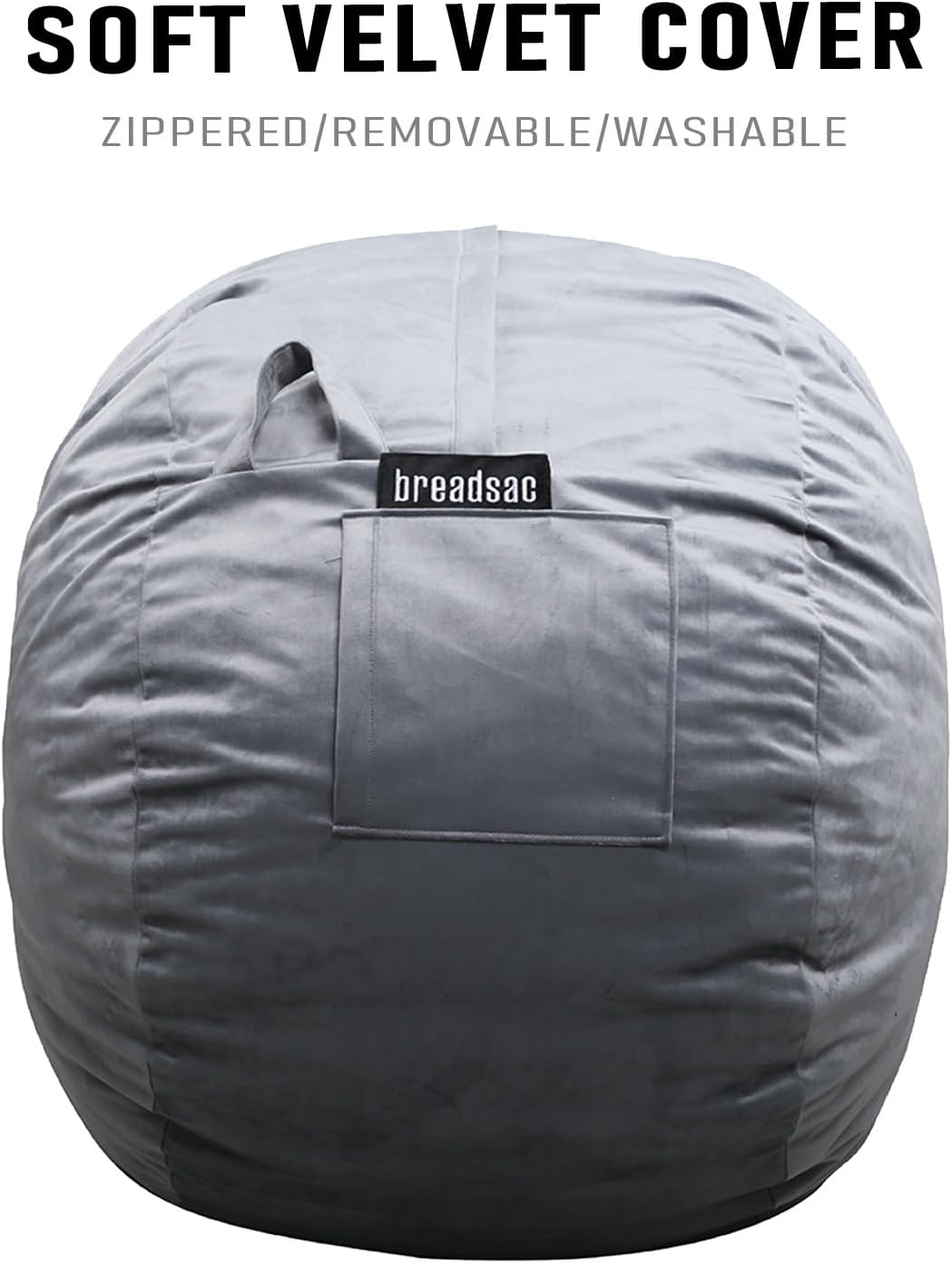 Bean Bag Chairs, Memory Foam Stuffing Bean Bag Chair for Adults/Teens/Kids with Removable Zipperd Cover, High-Rebound Memory Foam Lazy Sofa Furniture for Living Room Bedroom College Dorm