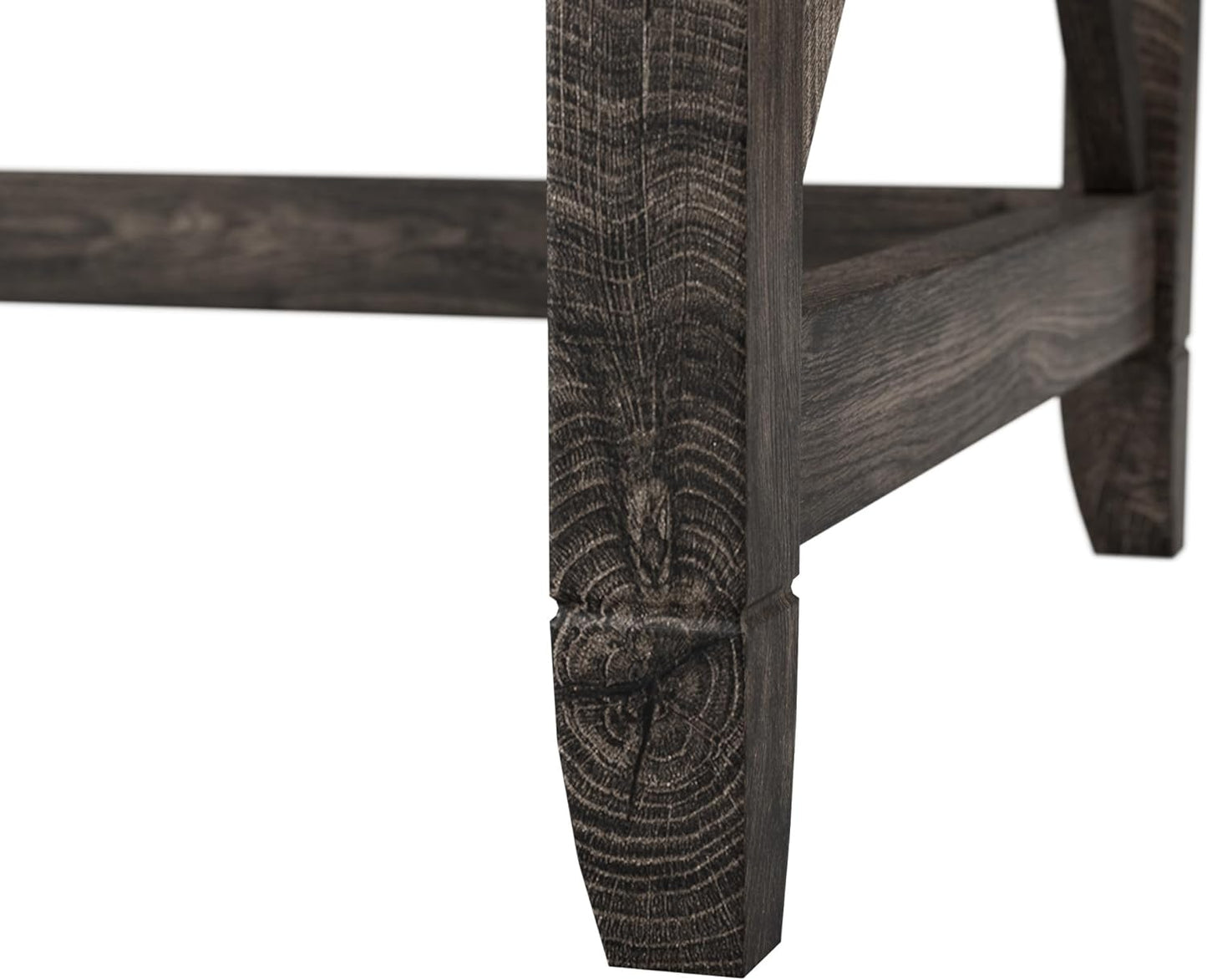 Bush Furniture Key West 48W Writing Desk in Dark Gray Hickory