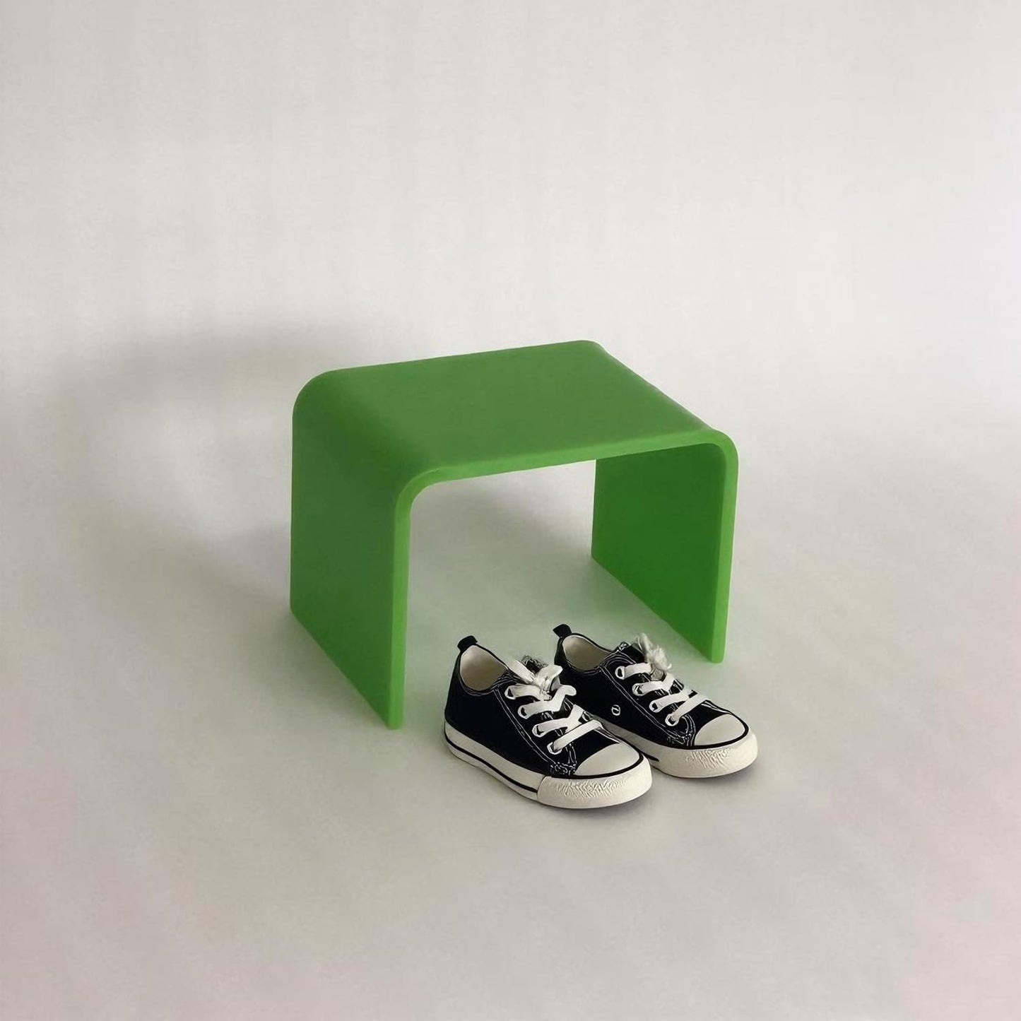 Acrylic Kids' Step Stool – Small Footstool for Bathroom, Kitchen/Bedroom, 12.5”x9.7”x9”, Holds 200lbs, Multi-Use as Toilet Stool, Shower/Water-Resistant Stool, Seating and Placing Items