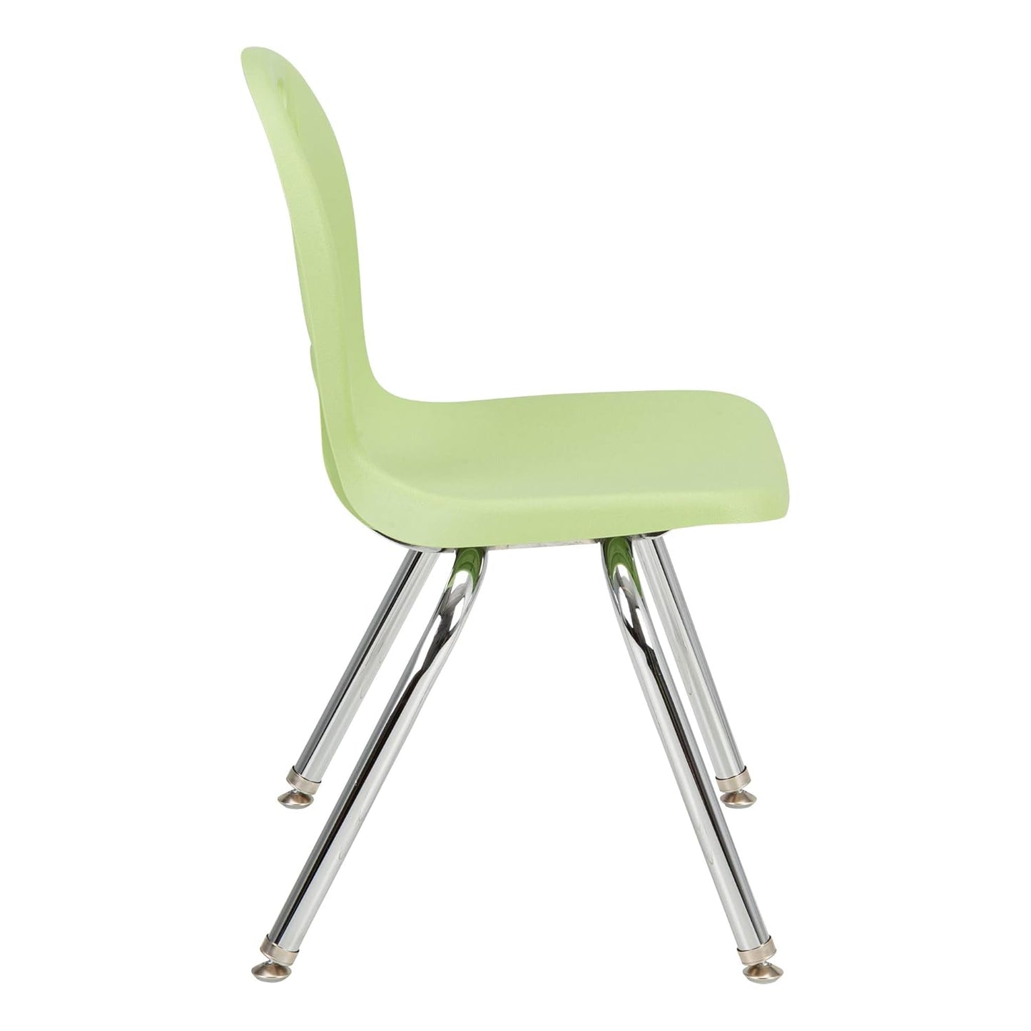 Learniture LNT-114-CSW-GA Learniture Structure Series School Chairs for Classroom, 14" Seat Height, Green Apple, Pack of 4