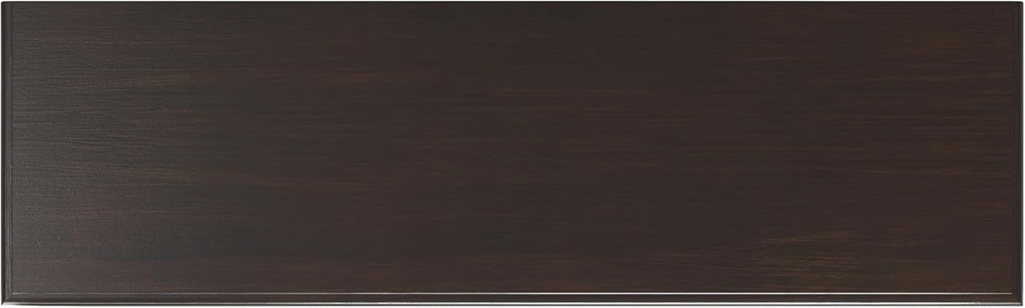 SIMPLIHOME Connaught SOLID WOOD 60 inch Wide Traditional Wide Storage Cabinet Buffet in Chestnut Brown for the Living Room, Entryway and Family Room