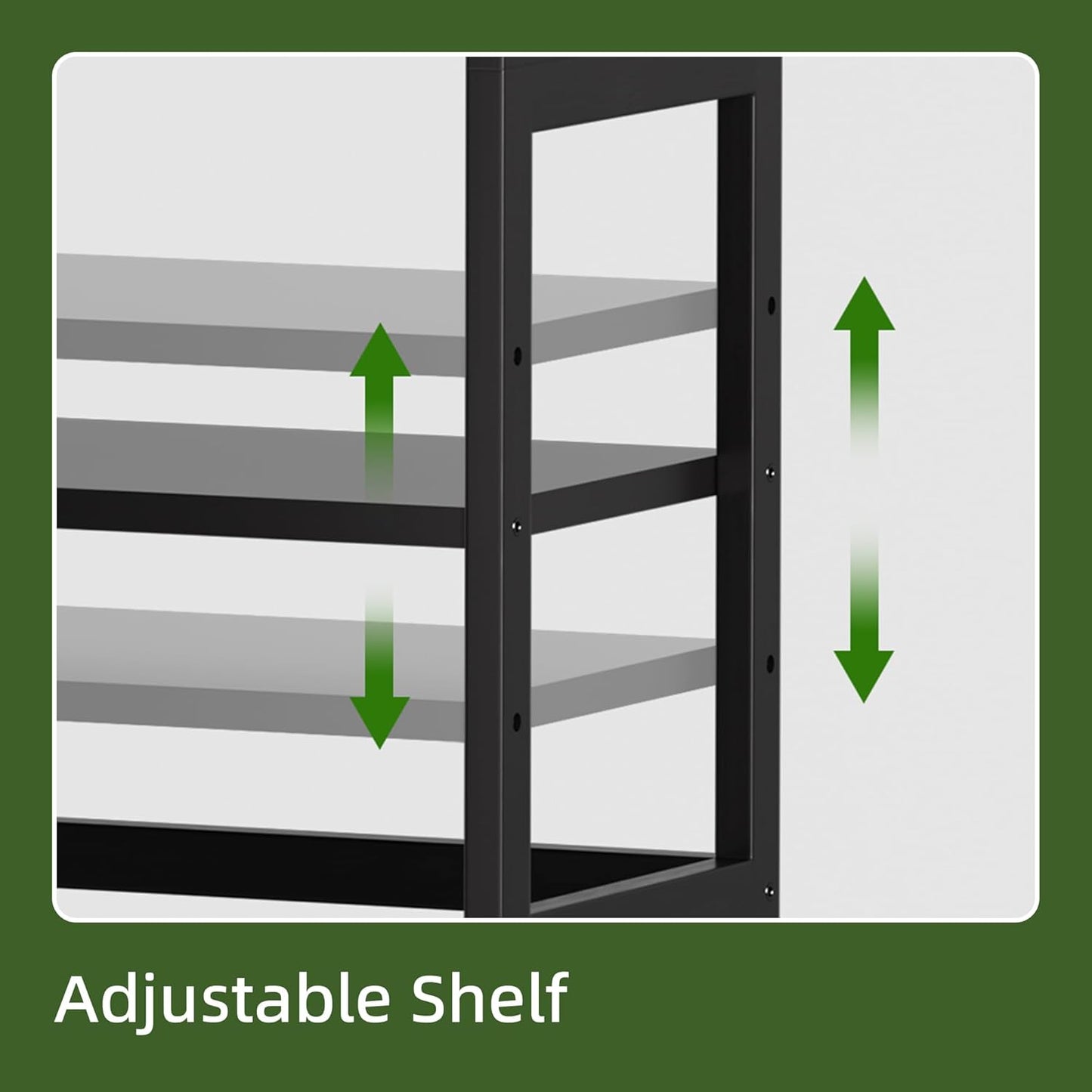 5-Tier Bamboo Wood Ladder Bookshelf, Tall Display Storage Shelf, Large Bookcase Modern Industrial Stand Organizer for Home, Office, Living Room, Kitchen, Bedroom, Black