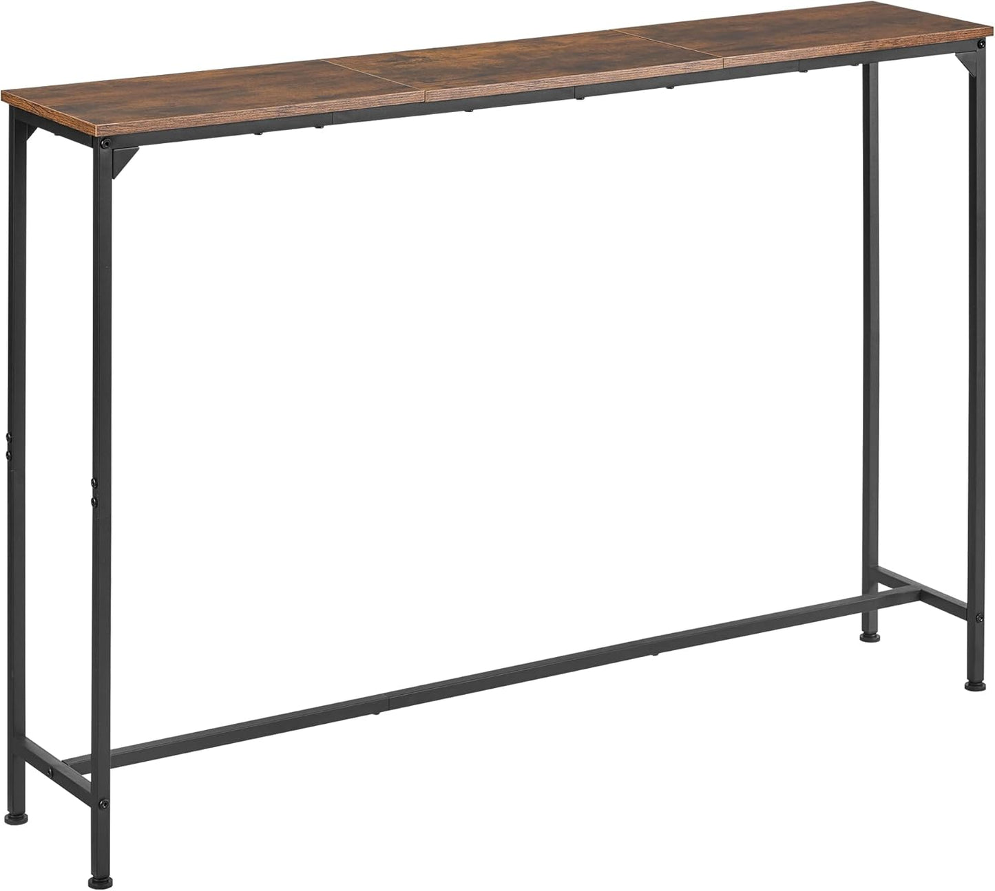 Console Table, Narrow Entryway Table, Thin Sofa Table, Behind Couch Table,for Hallway, Bedroom, Living Room, Foyer, 9.4 x 47.2 x 31.5 Inches, Rustic Brown