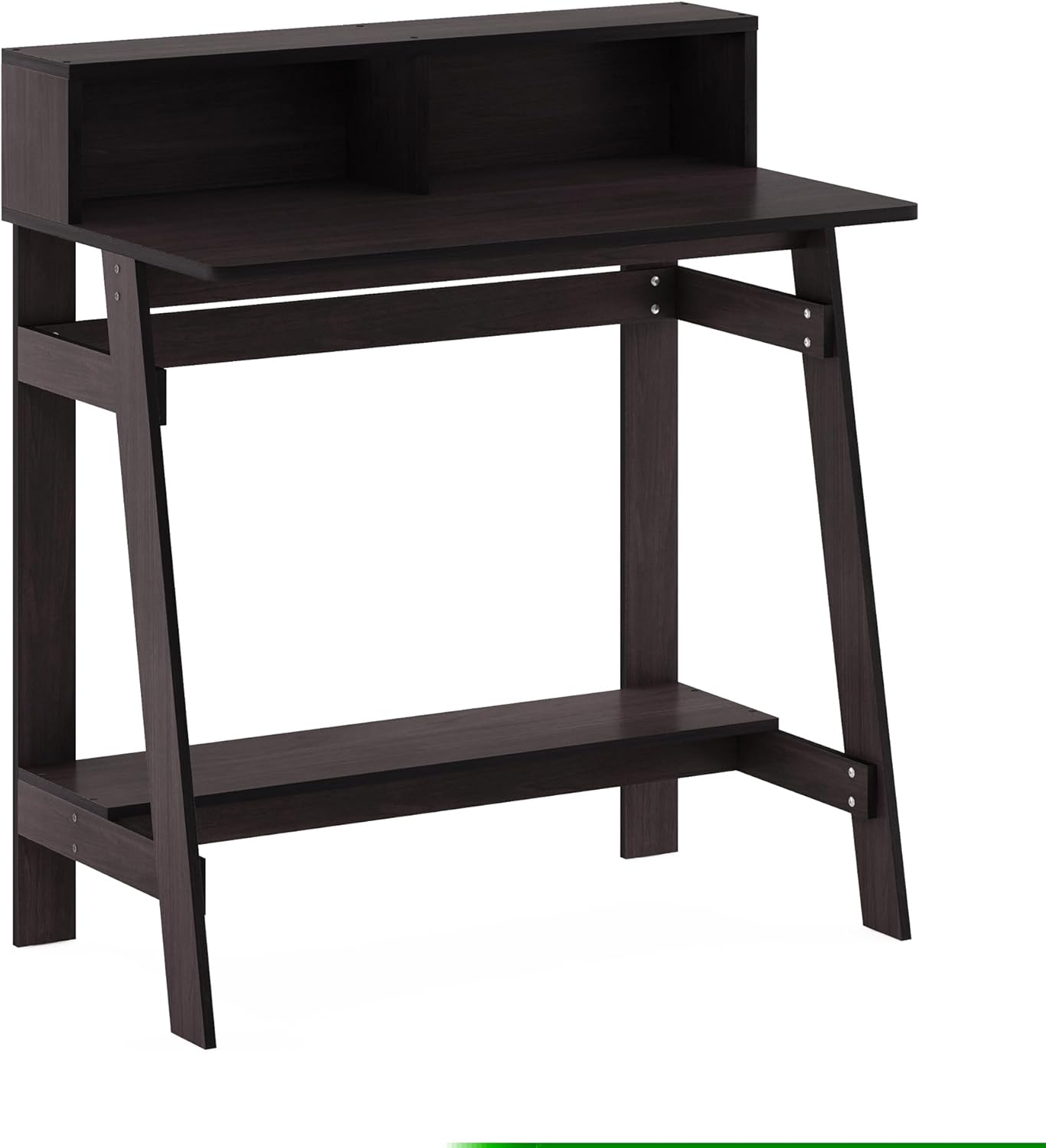 Furinno Simplistic A Frame Computer Desk, Dark Walnut