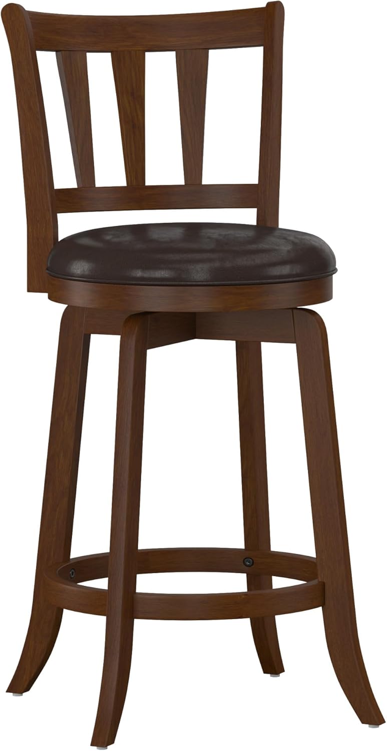 Hillsdale Presque Isle Swivel Stool, Counter Height, Cherry