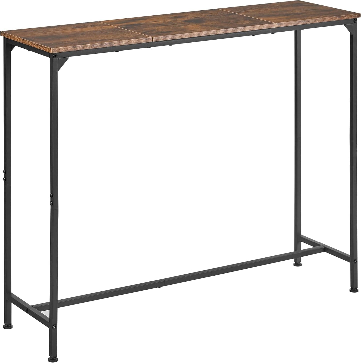 Console Table, Narrow Entryway Table, Thin Sofa Table, Behind Couch Table,for Hallway, Bedroom, Living Room, Foyer, 11.8 x 39.4 x 31.5 Inches, Rustic Brown