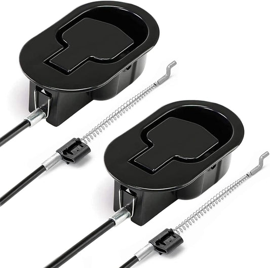 2Pcs Metal Recliner Handle Replacement Parts with Cable, Universal Sofa Chair Couch Release Lever Pull Handle, Fits Ashley and Most Recliner Sofa Brand, Exposed Cable Length 4.9"