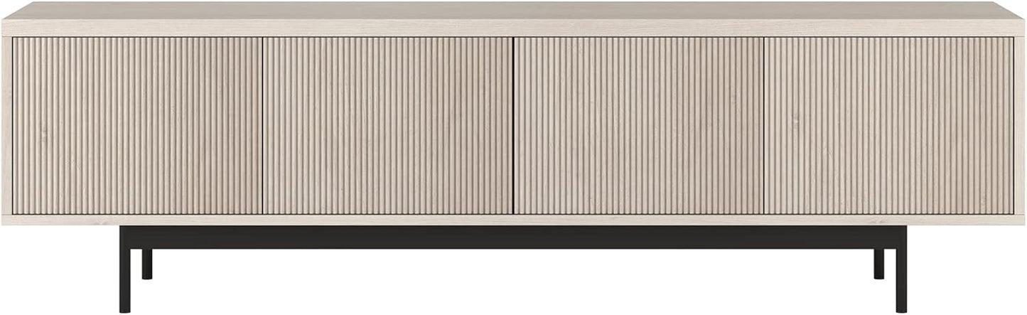 Henn&Hart Whitman, 70'' Rectangular TV Stand, Alder White