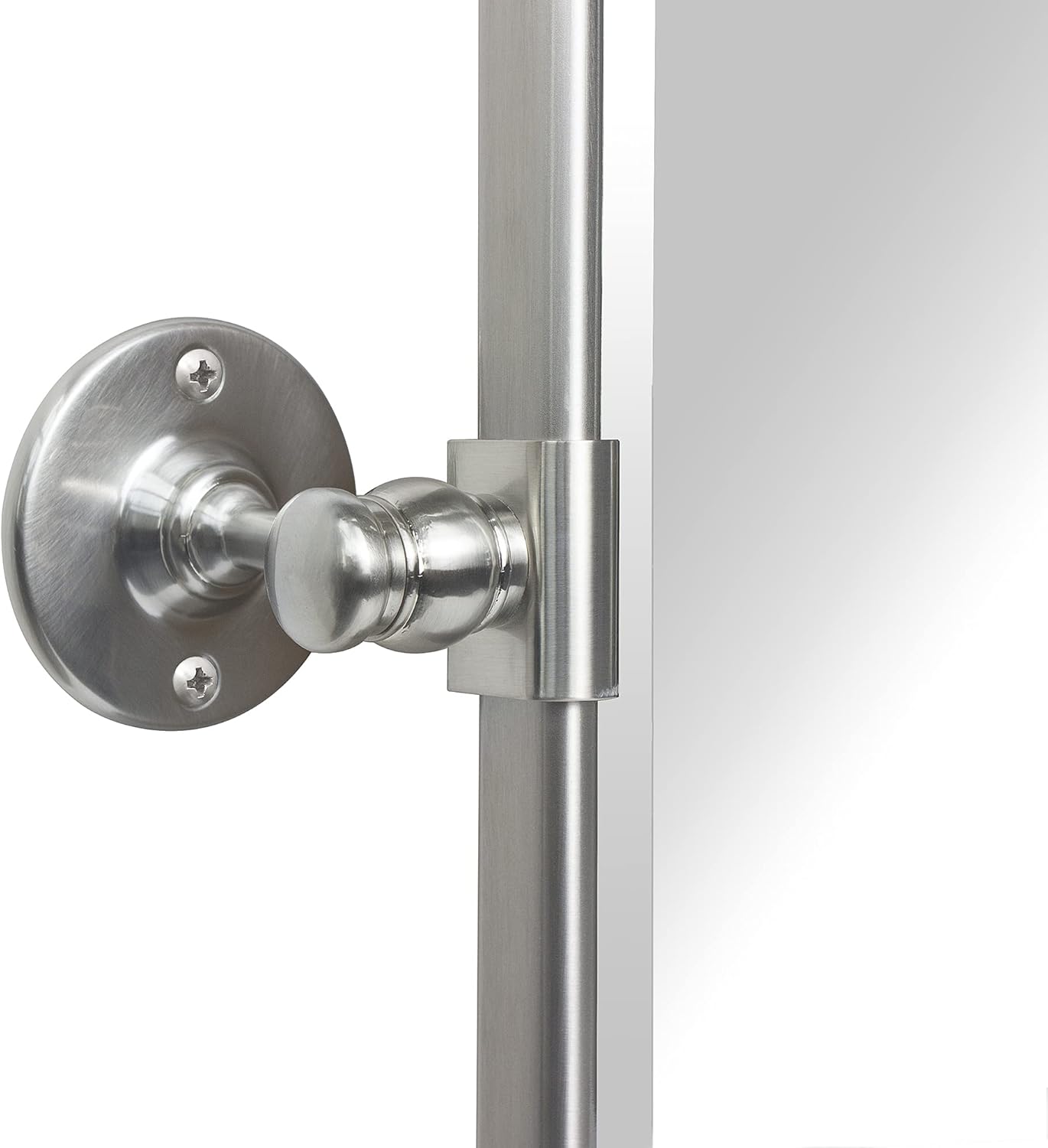 TEHOME 24 x 38'' Horizontal Farmhouse Brush Nickel Metal Framed Pivot Rectangle Bathroom Mirror Tilting Beveled Vanity Mirrors for Wall