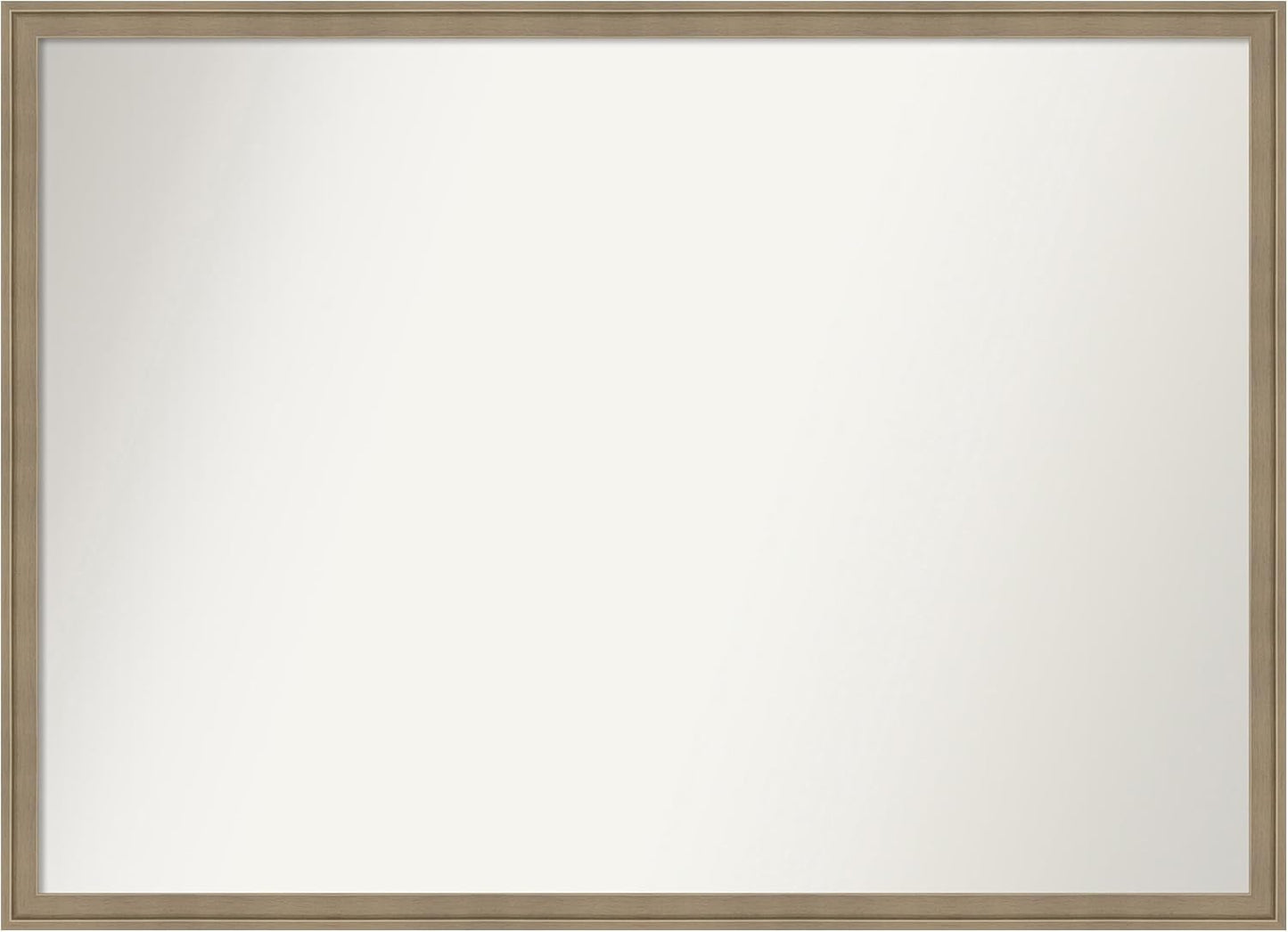 Amanti Art Grey Bathroom Mirror for Over Sink, 29x40 Florence Grey Rectangle Vanity Mirror, X-Large Casual Frame, Hangs Horizonally and Vertically, Bathroom Wall Decor, Non-Beveled Edge from WI, USA