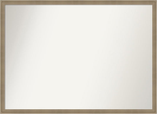 Amanti Art Grey Bathroom Mirror for Over Sink, 29x40 Florence Grey Rectangle Vanity Mirror, X-Large Casual Frame, Hangs Horizonally and Vertically, Bathroom Wall Decor, Non-Beveled Edge from WI, USA