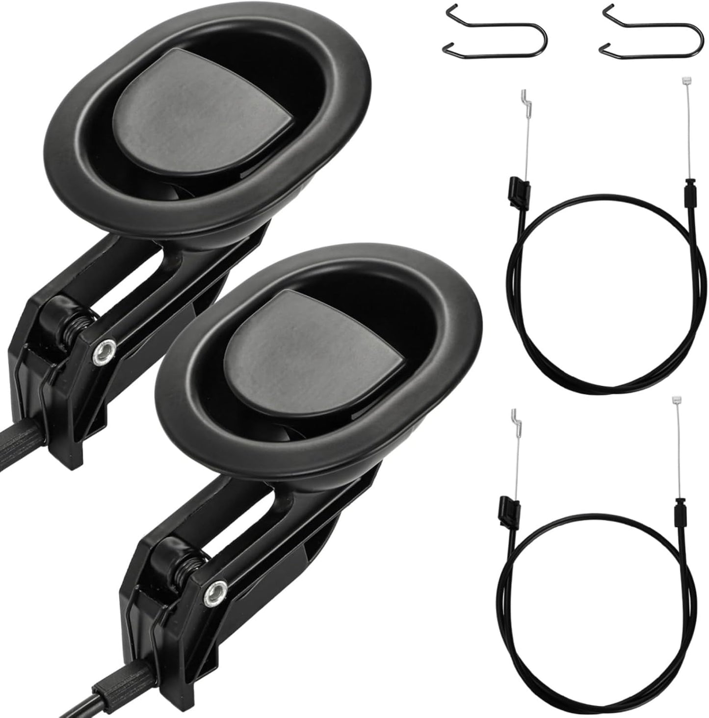 2 Sets of Metal Recliner Release Pull Handle, Universal Heavy Duty Sofa Release Lever Pull Handle with Cable, Recliners Repair Replacement Parts Fits Most Furniture Recliner Couch Sofa Chair