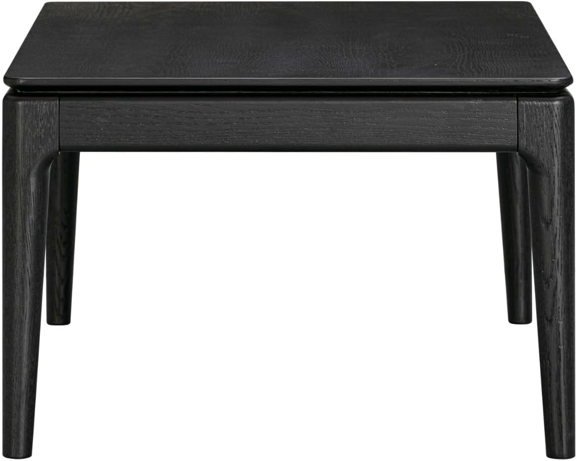 NTC Mingle Modern Wooden Rectangle Coffee Table with Hidden Drawer – Waterproof & Heat Resistant, Burnt Black