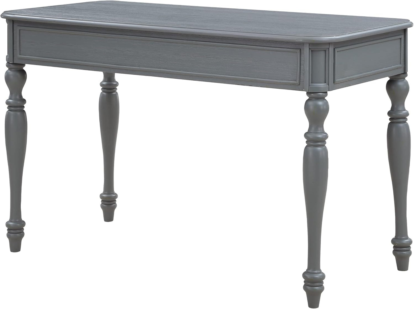 OSP Home Furnishings Country Meadows 48 Inch Writing Desk with Drawer, Plantation Grey