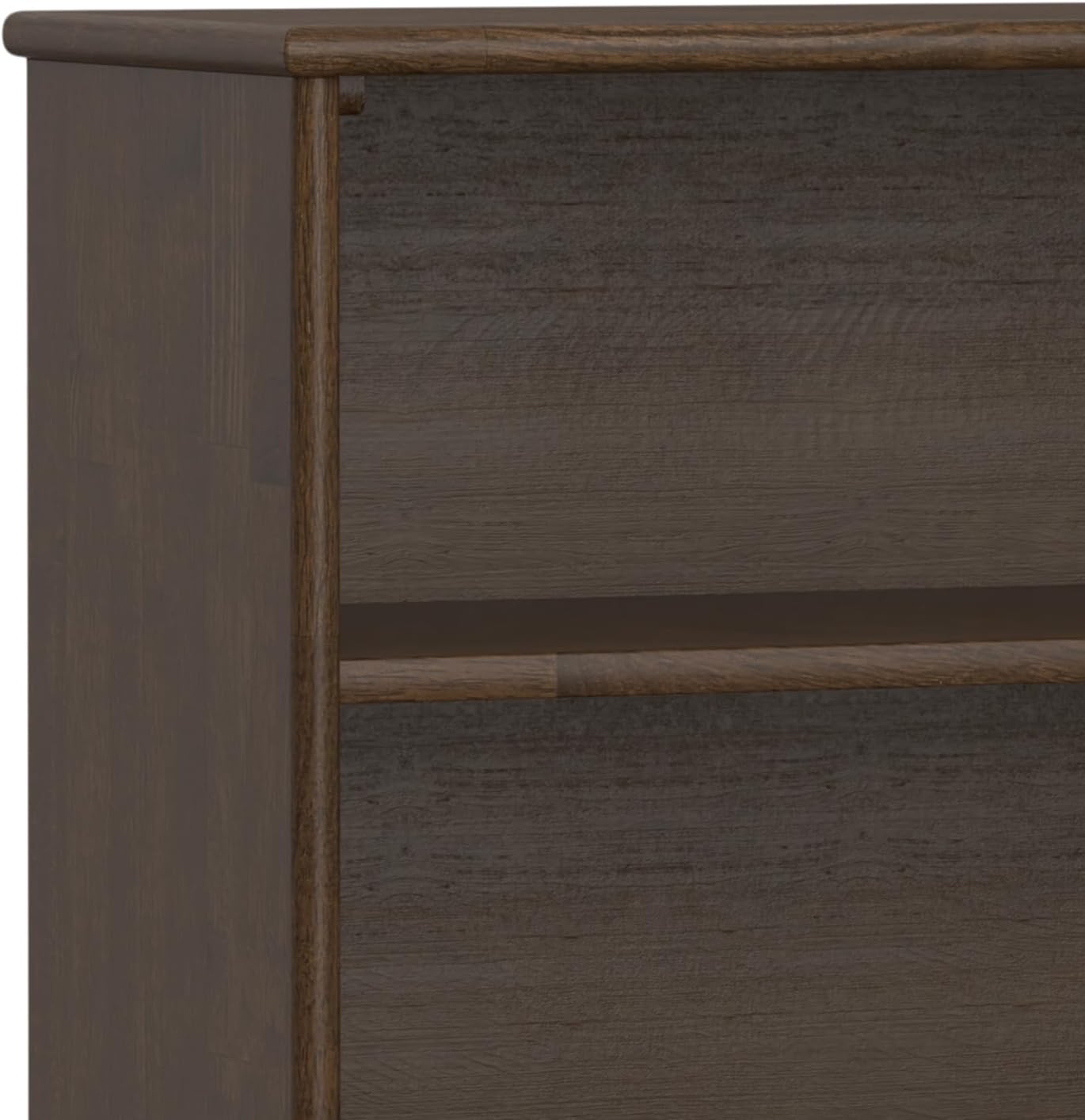 SIMPLIHOME Draper Bookcase - 30 inch Tall Solid Hardwood Low Bookshelf in Walnut Brown, Mid-Century Modern Storage for Living Room, Study Room or Office with Tapered Legs and Wide Open Shelves