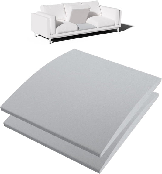 Couch Cushion Support for Sagging Seat – 2 Pack 20x20x2 Inch Sofa Cushion Board Saver & Replacement Insert for Saggy Couch or Chair, Quick No-Tool Install with 40D Memory Foam