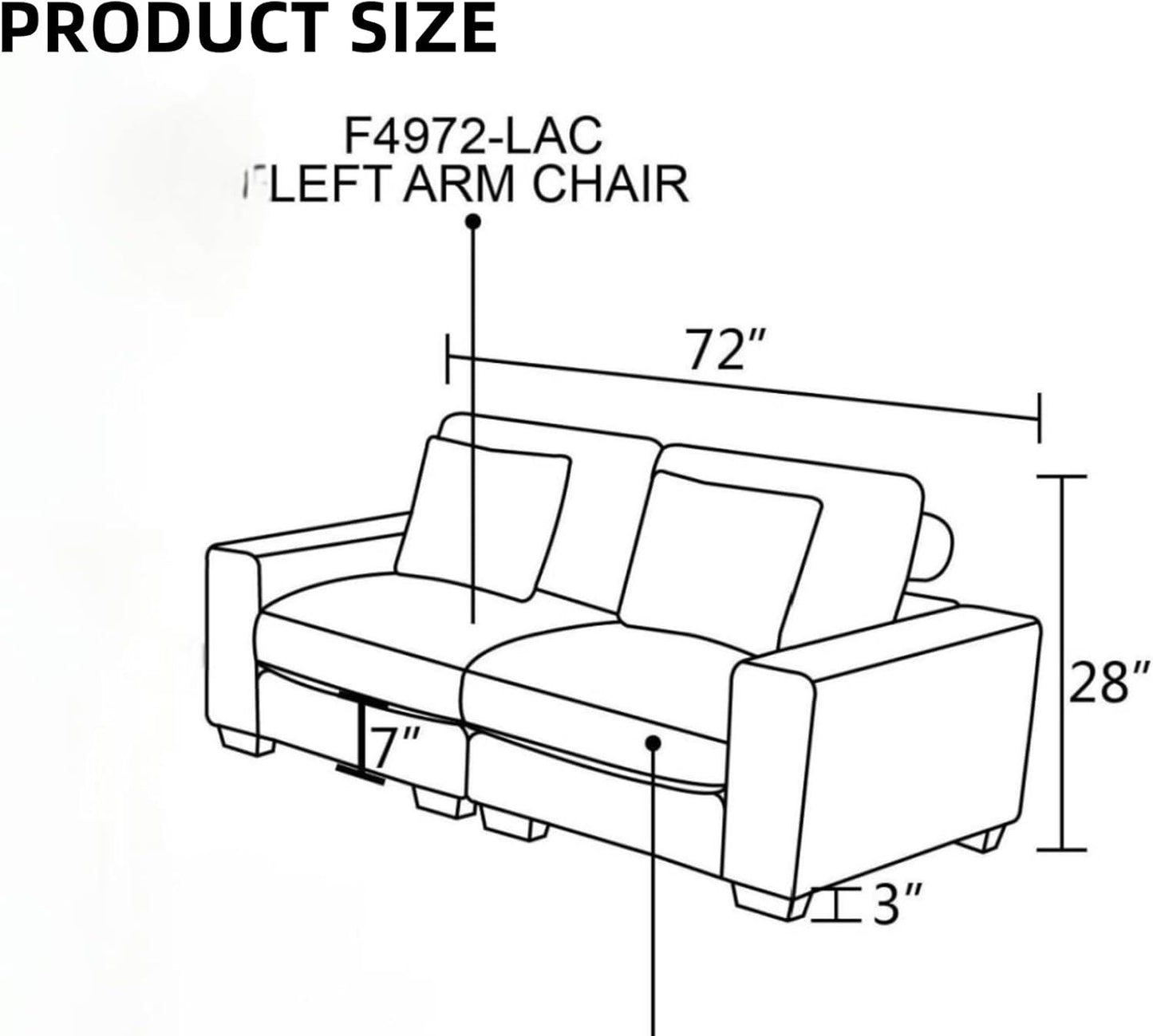 Sectional Couches for Living Room, Loveseat Sofa Comfy Cloud Couch with Deep Seats, Lounge Modern Living Room Furniture for Small Space, Green