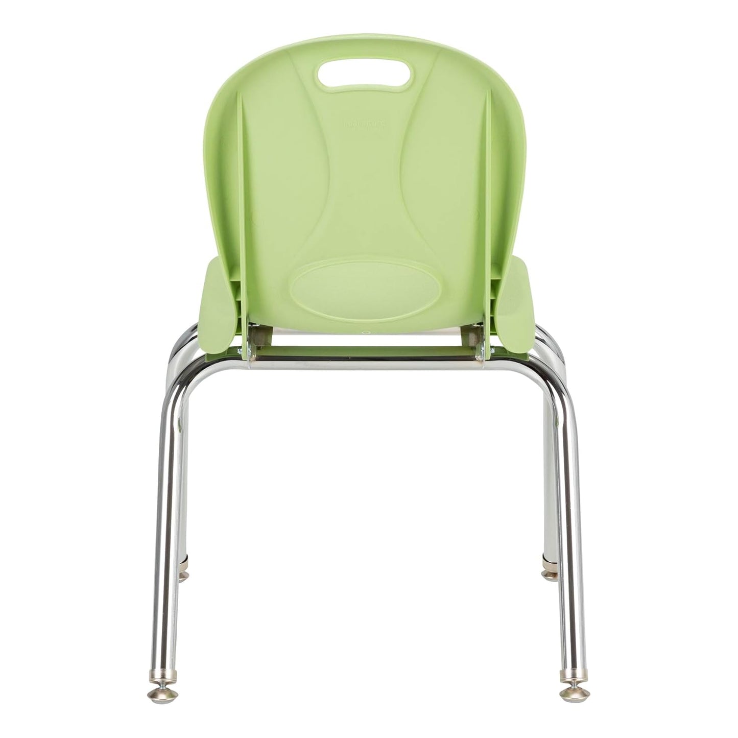 Learniture LNT-114-CSW-GA Learniture Structure Series School Chairs for Classroom, 14" Seat Height, Green Apple, Pack of 4