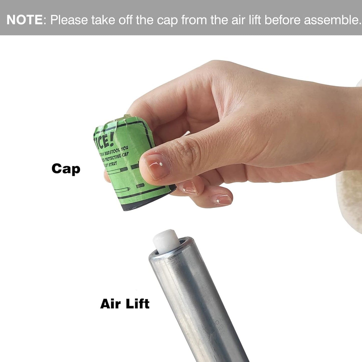 YOUNUOKE Counter Height Bar Stools for Kitchen Island 24 inch Metal Black Barstools Set of 2 Adjustable Swivel Counter Stool with Back