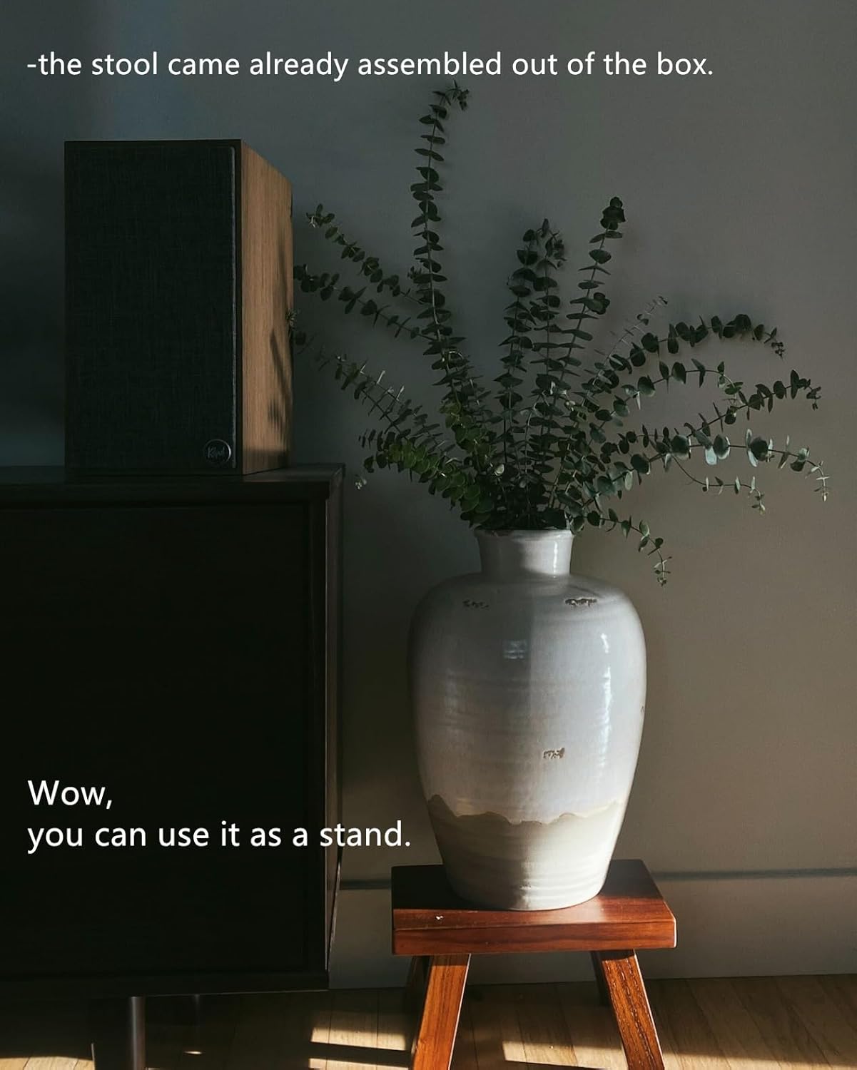 Solid Wood Tiny Step Stool for Kids Change Shoes Foot Stool Plant Stand Waterproof 6 inch