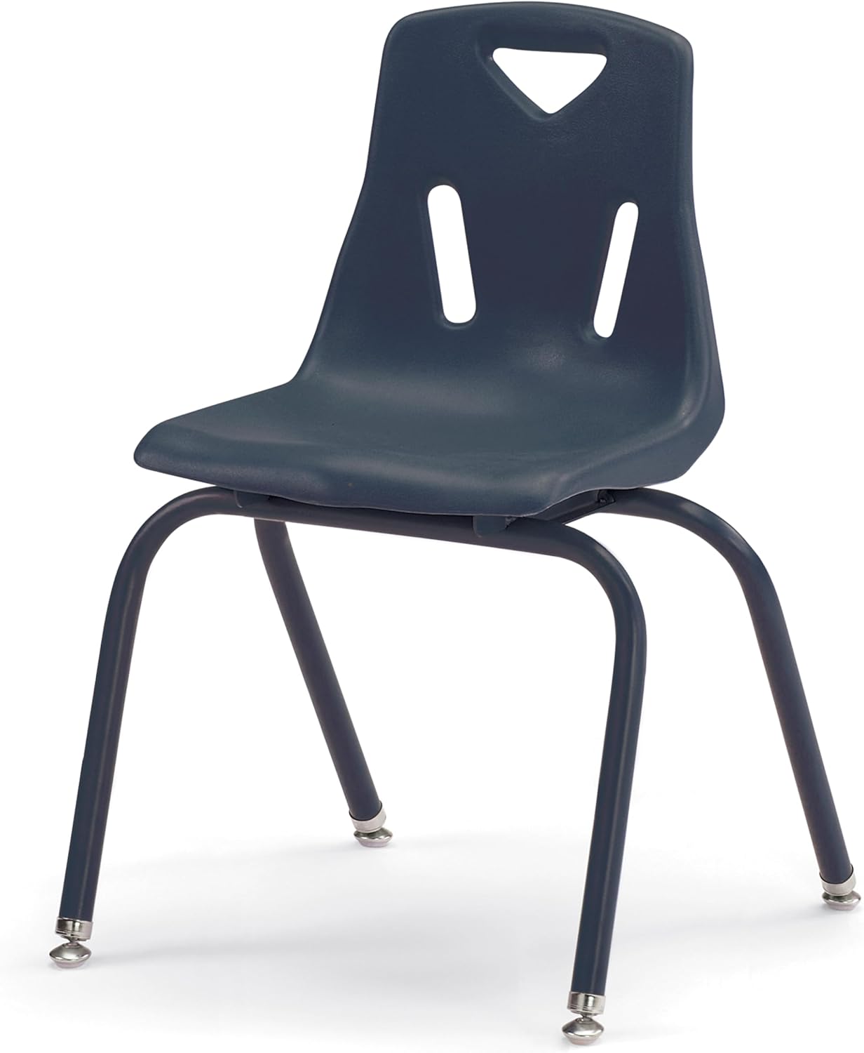 Berries Jonti-Craft 8126JC6112 Stacking Chairs with Powder-Coated Legs, 16" Height, Navy, Pack of 6