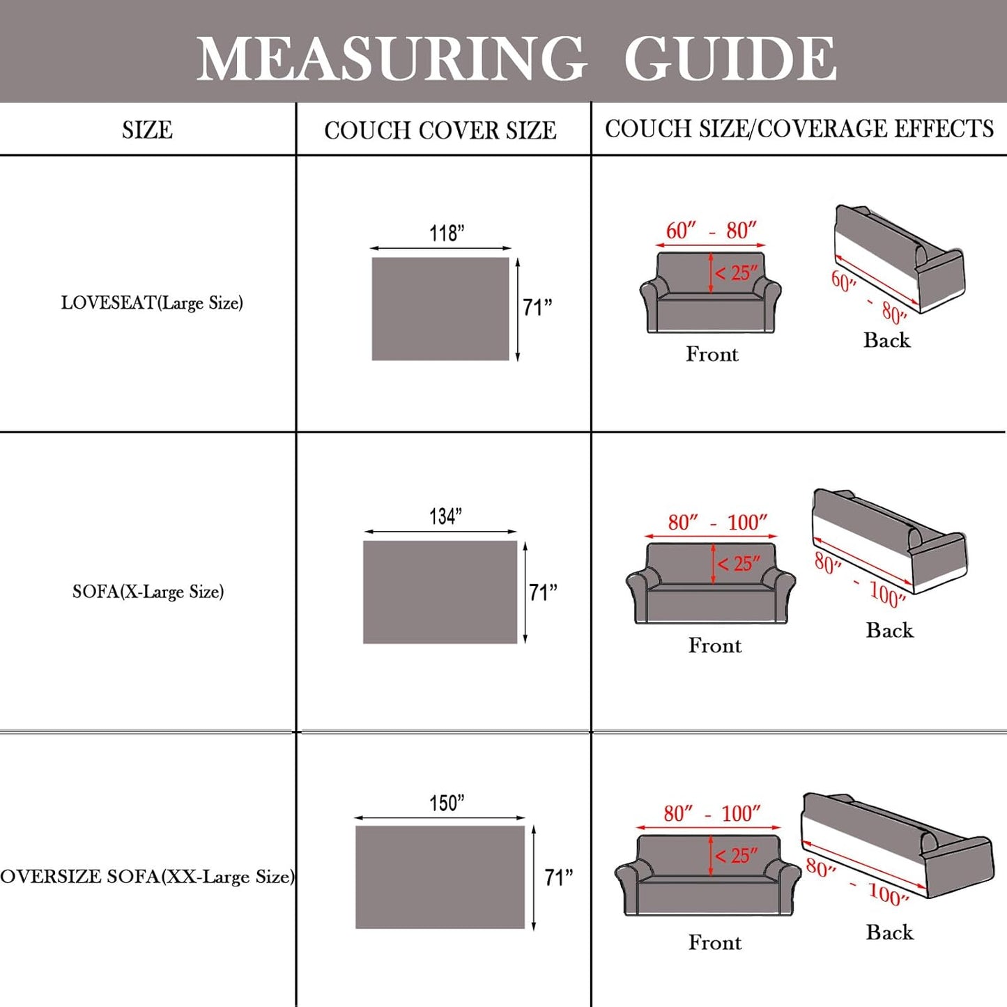 HANDONTIME Couch Cover for Dogs Grey Sectional Couch Covers for 3 Cushion Couch Sofa Flower Lace Sofa Covers Machine Washable Easy Install Futon L Shaped Couch Cushion Covers for Cat Kids, 71" X134"
