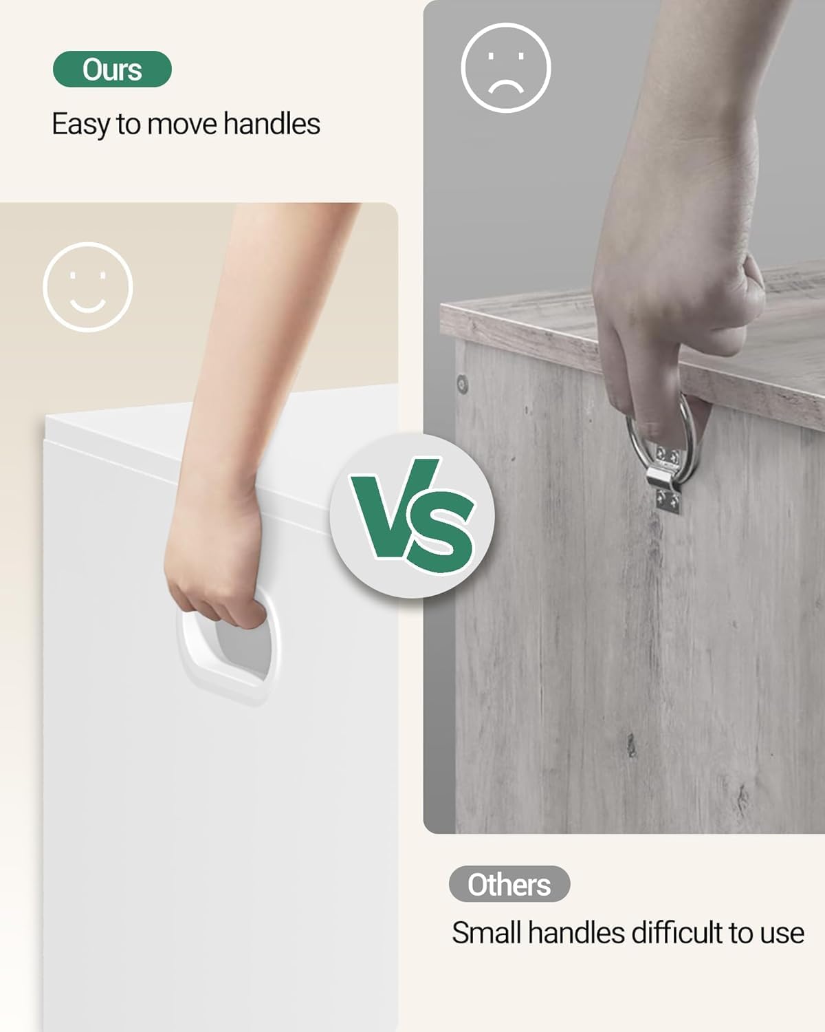 43.3" Storage Chest, Extra Large Storage Trunk with 2 Safety Hinges, Lift-Top Bench Box, Wooden Chest Organizer, Shoe Bench for Entryway, Bedroom, Living Room, White SB25503X