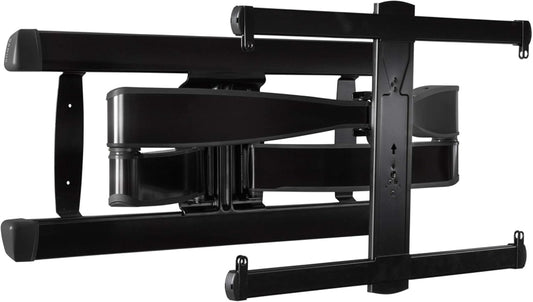 SANUS Full Motion TV Wall Mount for 42” to 90” TVs up to 125lbs – Extend, Swivel, Tilting TV Mount - Easy 3 Step DIY Install w/ Included Hardware - Black Finish